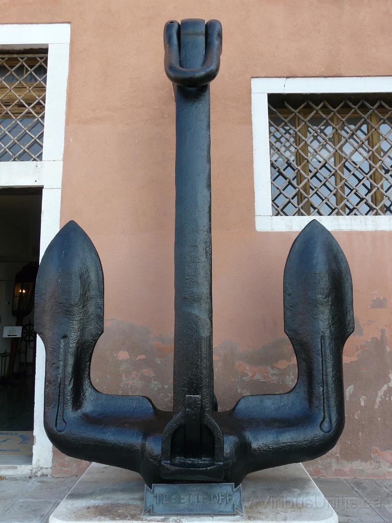 P1060703.JPG - AH Navy Battleship Viribus Unitis - 8200 kg Main Anchor. Note grooves in flukes.