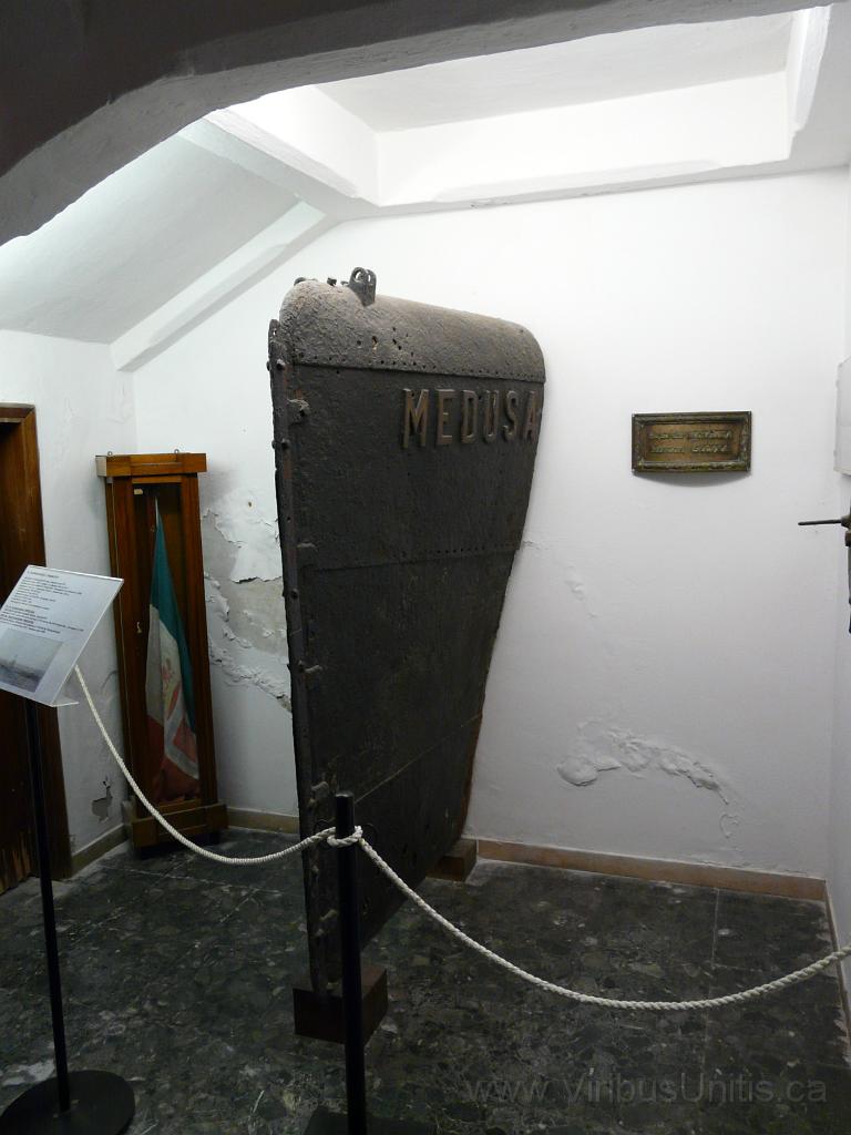 P1060743.JPG - Section of Italian submarine Medua's bow