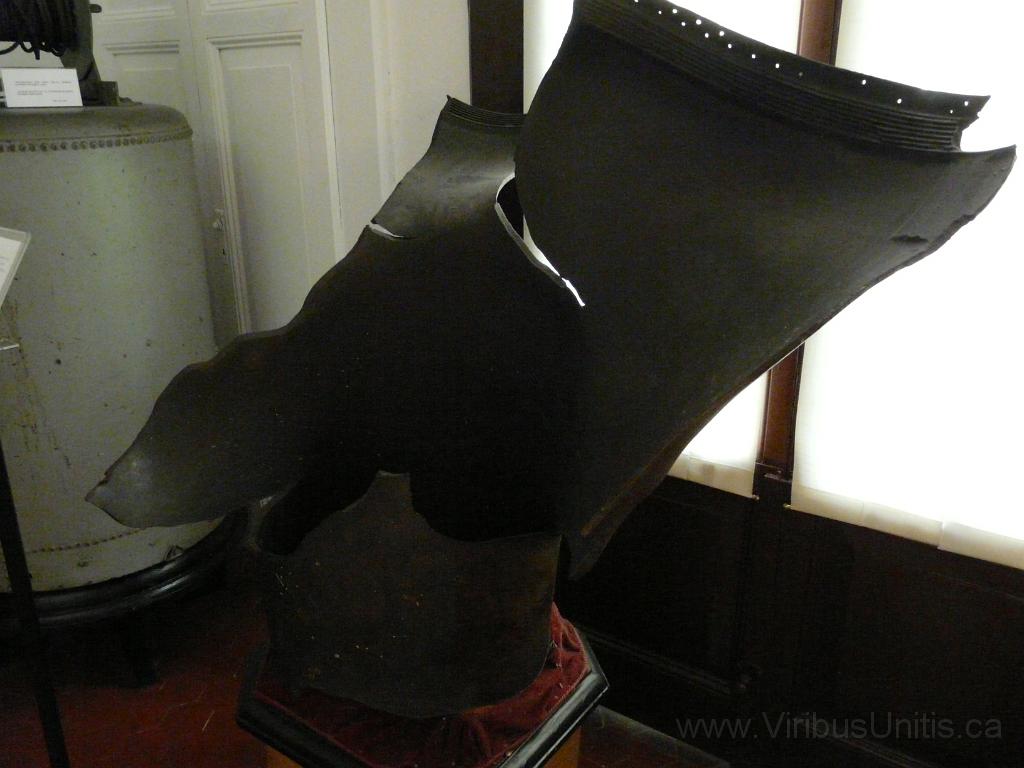 P1060834.JPG - Fragment of the manned torpedo that sank the AH Battleship Viribus Unitis